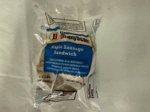 lot 153 image: 25x 2.55oz Jimmy Dean Maple Sausage Slider Sandwiches