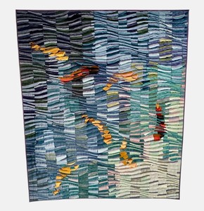 lot 6 image: Original Textile Artwork by Tom Harding  Original Quilt Artwork by Tom Harding