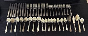 lot 151A image: Vintage Royal Saxony Flatware Service for Eight
