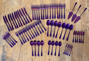 lot 94A image: Pretty Purple Flatware