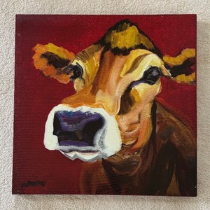 lot 86 image: Peek Cow Print by Diane Whitehead