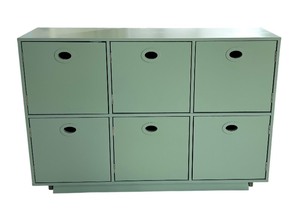 lot 103 image: Buylateral Jamie Mid Century Modern Style Stage Cube Cabinet
