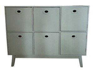 lot 104 image: Buylateral Jamie Mid Century Modern Style Storage Cube Cabinet