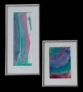 lot 132 image: Two Vibrant Original Watercolor Paintings