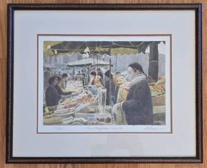 lot 67 image: Harold Altman Lithograph Rue Mouffetard 1984 III