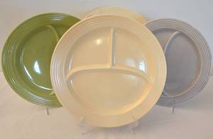 lot 113 image: Fiesta Ware Divided Plate Options
