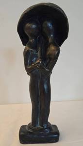 lot 121 image: Lovely Love Undercover Signed Sculpture