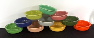 lot 230 image: Variety of Vibrant Fiesta Ware Fruit Bowls