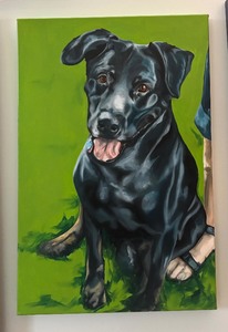 lot 275 image: Original Dog Portrait Print by Jessie Marianello for Pet Portraiture