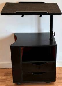 lot 195 image: Side Table with Adjustable Desk Top