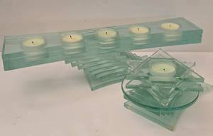 lot 294 image: Unique Party Lite Candleholder Duo