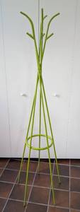 lot 151 image: Lime Green Metal Coat Rack