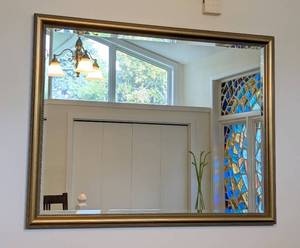 lot 153 image: Large Gold Wall Mirror
