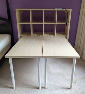lot 164 image: IKEA Kallax Reconfigurable Desk