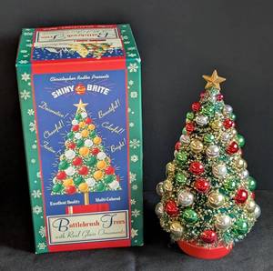 lot 236 image: Christopher Radko Shiny Brite Bottle Brush Tree