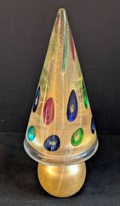 lot 237 image: Colorful Ferro & Lazzarini Murano Glass Christmas Tree