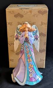 lot 244 image: Jim Shore Heartwood Creek Always Beside You Angel Figurine