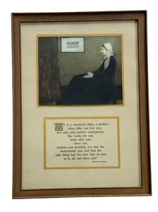 lot 307 image: Vintage Framed Motto