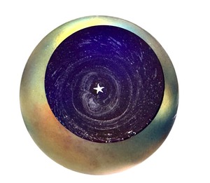 lot 63 image: Striking Glass Eye Studio Polaris Paperweight