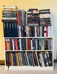 lot 259 image: Wonderful Variety of Books - Bookcase Included
