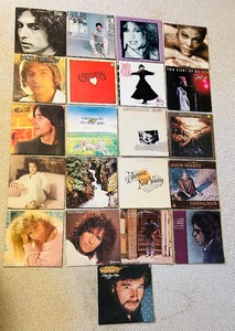 lot 263 image: Large Grouping of Vintage Vinyl Record Albums Including Barbara Streisand, Eddie Rabbit, Stevie Nicks and More