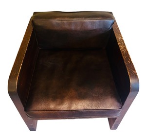 lot 172 image: Vintage Mid Century Modern Wood Framed Chair