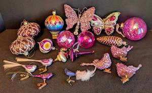 lot 369 image: Pretty Purple Christmas Ornaments