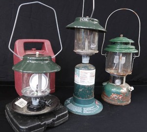 lot 12 image: 3 COLEMAN LANTERNS