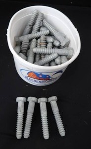 lot 96 image: 4.5 GALVANIZED CARBON STEEL HEX BOLTS