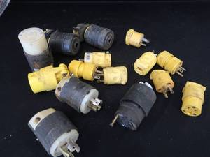 lot 140 image: BOX OF NEMA TWIST LOCK PLUGS AND CONNECTORS