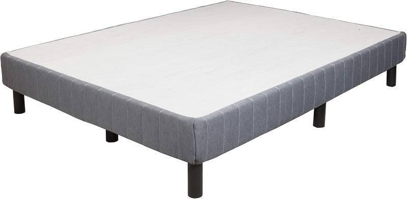 lot 260 image: Home By Hollywood Universal Queen Box Spring Foundation with Legs and Cloth Cover