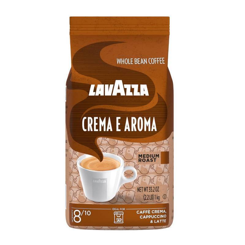 lot 225 image: NEW Lavazza Crema E Aroma Whole Bean Coffee Blend, 2.2-Pound Bag, Balanced medium roast, Non-GMO