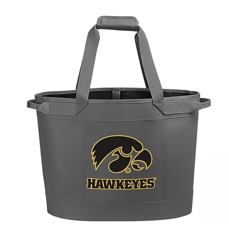lot 332 image: NEW Logo Brands NCAA All Weather Tote - Iowa Hawkeyes