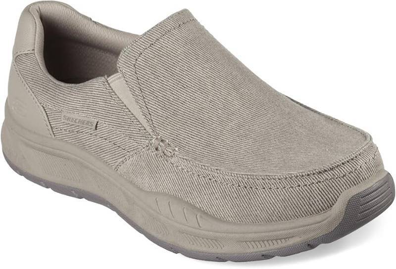 lot 349 image: NEW Skechers Mens, Relaxed Fit Memory Foam Cohagen - Taupe Sneaker Size 9