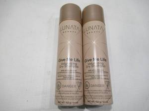 lot 906 image: NEW 2 Pack of Lunata Beauty Give Me Life Volumizing Dry Shampoo - 5.4 oz Bottles