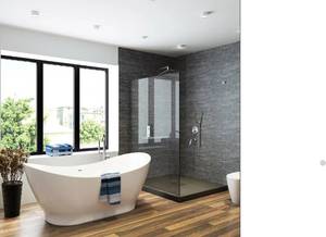 NEW  Appollo Kalisto 66 Seamless Freestanding Bathtub with Center Drain - WHITE