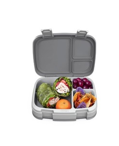 lot 182 image: NEW Bentgo Fresh 4-Compartment Leak-Proof Lunch Box - Gray