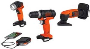 lot 190 image: BlackDecker 2815371 3-Tool GoPak Project