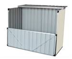 NEW Build-Well 4 ft. x 3 ft. Metal Horizontal Modern Storage Shed without Floor Kit