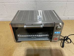 lot 128 image: Breville 1800W Mini Smart Toaster Oven Stainless Steel BOV450XL Countertop, 4-Slice, Dual Rack, Auto Shut-Off