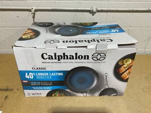 lot 146 image: 12PCS Calphalon Classic Hard-Anodized Cookware Set