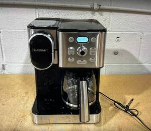 lot 83 image: Cuisinart Coffee Center 2-in-1 Coffee Maker and Single-Serve Brewer Stainless Steel SS-16 Programmable, 12 Cup Capacity