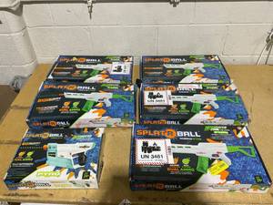 lot 191 image: LOT OF 6 Splat-R-Ball SRB800 Pyro Gel Water Blaster Kit & SRB750 Pyro Blaster Kit