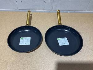 lot 249 image: 2PCS The Original Green Pan Reserve Ceramic Nonstick 10 and 12 Frypan Set