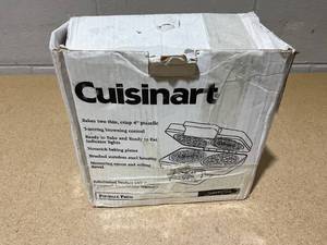 lot 284 image: Cuisinart Round Flip Belgian Waffle Maker, BlackSilver