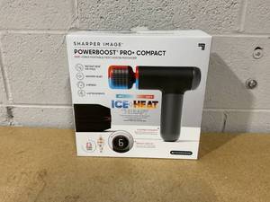 lot 337 image: Sharper Image Powerboost Pro Hot and Cold Percussion Massager