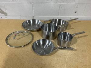 lot 361 image: KitchenAid Stainless Steel 6-pc. Cookware Set
