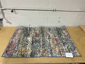 lot 370 image: Charter Club Gossamer Accent Rug, 31.5 X 42  Navy and Colorful