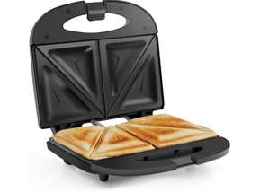 lot 317 image: Elite Gourmet ESM2207# Sandwich Panini Maker Grilled Cheese Machine, Tuna Melt Omelets Non-stick Surface, 2 Slice, Black