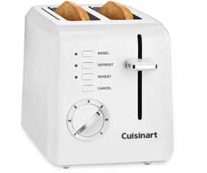 lot 342 image: Cuisinart 2 Slice Compact Plastic Toaster